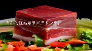 自种的红姑娘果亩产多少斤? 自种的红姑娘果亩产多少斤?