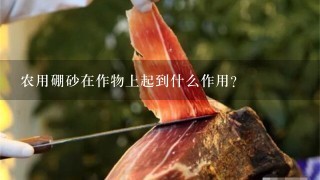 农用硼砂在作物上起到什么作用? 农用硼砂在作物上起到什么作用?