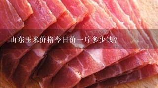 山东玉米价格今日价1斤多少钱? 山东玉米价格今日价1斤多少钱?