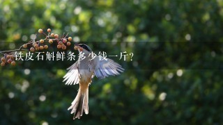 铁皮石斛鲜条多少钱1斤? 铁皮石斛鲜条多少钱1斤?