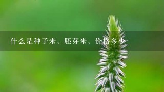 什么是种子米,胚芽米,价格多少 什么是种子米,胚芽米,价格多少