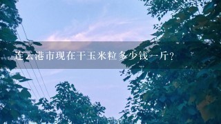 连云港市现在干玉米粒多少钱1斤? 连云港市现在干玉米粒多少钱1斤?