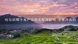 哈尔滨哪个水产市场卖鲜海鲜呀 不要冷冻的 现在螃蟹大概多少钱1斤呀 道外南马路水产批发市场有活螃蟹吗 哈尔滨哪个水产市场卖鲜海鲜呀 不要冷冻的 现在螃蟹大概多少钱1斤呀 道外南马路水产批发市场有活螃蟹吗