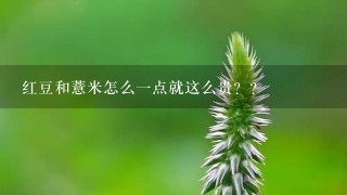 红豆和薏米怎么1点就这么贵?? 红豆和薏米怎么1点就这么贵??