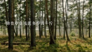 御贵草金线莲多少钱1斤 御贵草金线莲多少钱1斤