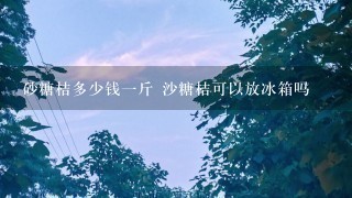 砂糖桔多少钱1斤 沙糖桔可以放冰箱吗 砂糖桔多少钱1斤 沙糖桔可以放冰箱吗