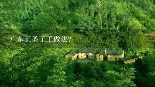 广东正圣子王做法? 广东正圣子王做法?