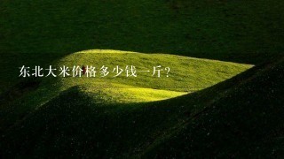 东北大米价格多少钱1斤? 东北大米价格多少钱1斤?