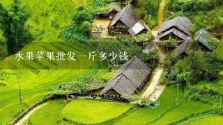 水果苹果批发1斤多少钱 水果苹果批发1斤多少钱