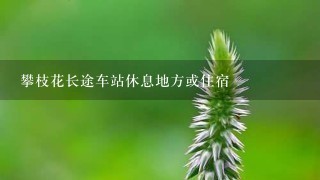 攀枝花长途车站休息地方或住宿 攀枝花长途车站休息地方或住宿