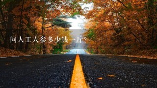 问人工人参多少钱一斤?