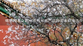 哪些因素会影响市场对该产品的需求以及其价格的变化趋势?