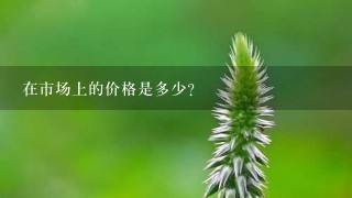 在市场上的价格是多少?