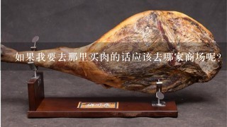 如果我要去那里买肉的话应该去哪家商场呢?