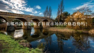 有哪些因素影响了目前市场的价格趋势吗?