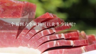 一个五到六个麻鸭可以卖多少钱呢?