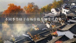 不同季节蛏子市场价格有何变化趋势?