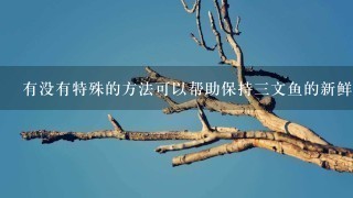 有没有特殊的方法可以帮助保持三文鱼的新鲜度而不必完全解冻它?