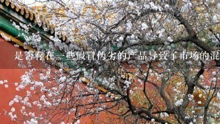 是否存在一些假冒伪劣的产品导致了市场的混乱情况?