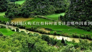 在不同地区购买红松籽时需要注意哪些因素例如气候条件以保证质量吗?